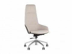 Кресло руководителя STOOL GROUP TopChairs Soulo бежевый/серый - фото №1