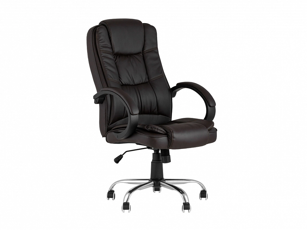 Кресло руководителя Stool Group TopChairs Atlant Коричневый - фото №1