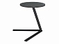 Стол приставной Сеул 42.47 (мрамор черный / металл: черный) - фото №2