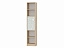 6-9428 стеллаж с дверкой Микки Дуб Ривьера/Пастельный зеленый, серый - миниатюра