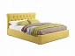 Мягкая кровать Ameli 1600 желтая с подъемным механизмом с матрасом ГОСТ - фото №2
