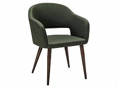 Кресло Oscar тёмно-зеленый/т.орех - фото №1, R-Home124116