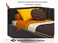 Мягкая кровать Milena 900 шоколад с подъемным механизмом - фото №6