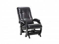 Кресло-качалка Модель 68 (Leset Футура) Венге, к/з Vegas Lite Black - фото №1