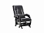 Кресло-качалка Модель 68 (Leset Футура) Венге, к/з Vegas Lite Black, экокожа - миниатюра