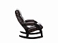 Кресло-качалка Модель 67 Венге текстура, к/з Varana DK-BROWN - фото №4