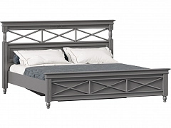 Амели Кровать 1800 с кроватным основанием (Оникс Серый) - фото №1