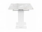 Иматра 140(180)х80х76 carla larkin / белый Керамический стол - фото №6