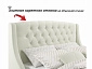 Мягкая кровать "Stefani" 1800 беж с подъемным механизмом с орт.матрасом PROMO B COCOS - фото №10
