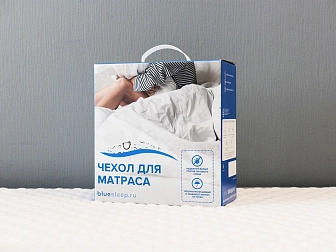 Чехол защитный на матрас с мембраной Blue Sleep 160х200 - фото №1