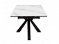 Стол DikLine SFE140 Керамика Белый мрамор/подстолье черное/опоры черные (2 уп.) - фото №5