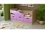 Детская кровать Бемби-8 МДФ, 80х160 (Лиловый металл, Ясень шимо светлый), лиловый металл - миниатюра
