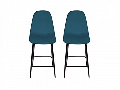 Комплект полубарных стульев Симпл, синий - фото №1