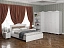 Спальня Италия-3 мягкая спинка белое дерево, велюр - миниатюра
