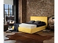 Мягкая  кровать "Selesta" 1400 желтая с матрасом АСТРА с подъемным механизмом - фото №3
