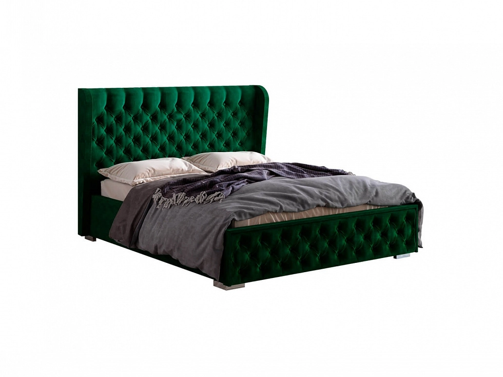 Кровать без основания Франческа 140х200, зеленый - фото №1