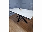 Стол KENNER ME1600 черный/керамика мрамор белый - фото №3
