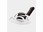 Кресло-качалка Тироль - БЕЛЫЕ ткань ШОКОЛАД amigo COFFEE - фото №4
