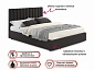 Мягкая кровать с тумбами Olivia 1600 шоколад с подъемным механизмом - фото №8