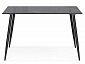 Smoke 120х80х75 clear gray / black Стол стеклянный - фото №4