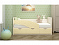 Детская кровать Бабочки 80х180, ваниль - фото №3