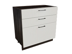 Шкаф Н803 с 3-мя ящиками Сиэль Ян ДБК/АНД/СИЛК Ф53 - фото №1