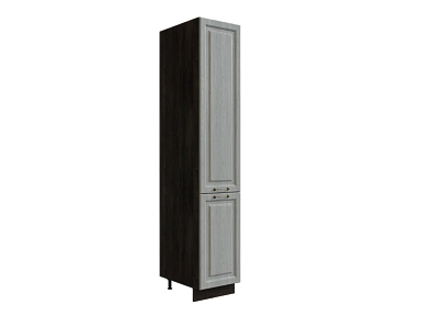 Шкаф П400 с 2-мя дверцами Ницца ДБК/ДУБ/СЕР Ф20 - фото №1, 888_ММК-00017794