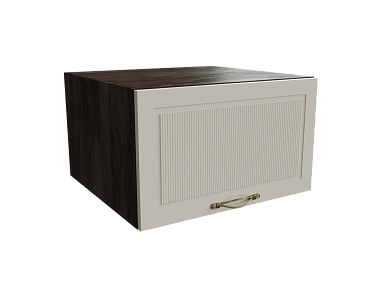 Шкаф ВГ610 верхний горизонтальный Моцарт ДБК/КВАРЦ ГРЕЙ Ф85 - фото №1, 888_ММК-00001907
