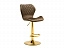 Porch cappuccino / gold Барный стул, велюр - миниатюра