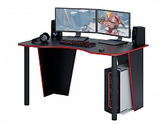 Стол игровой Таунт-2 черный / красный - фото №1
