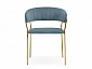 Kamelia 1  light blue /gold Стул на металлокаркасе - фото №4