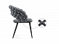 Ball dark gray / black Стул на металлокаркасе - фото №10