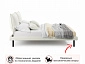 Мягкая кровать Fly 1600 беж ортопед с матрасом Basic soft white - фото №7