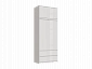 Челси Шкаф 2-х створчатый комбинированный + антресоль к шкафу 900 (Белый глянец, Дуб Сонома) - фото №3