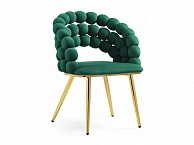 Ball green / gold Стул на металлокаркасе - фото №1