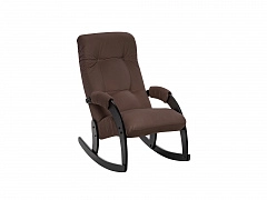 Кресло-качалка Модель 67 Венге, ткань V 26 - фото №1
