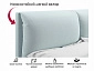 Мягкая кровать Vita 1600 мята пастель с подъемным механизмом - фото №9