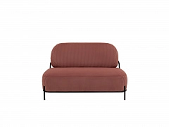 Диван STOOL GROUP Стоун велюр рельефный коралловый - фото №1