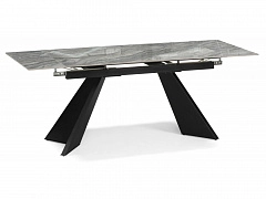 Ливи 140(200)х80х78 оробико / черный Керамический стол - фото №1, Woodville20081