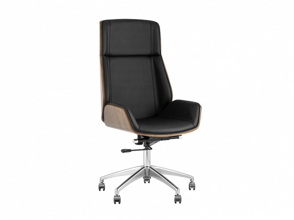 Кресло руководителя Stool Group TopChairs Crown Черный - фото №1