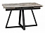 Силлем 120(180)х80 риальто светлый / черный Керамический стол, металл - миниатюра