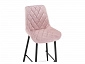 Баодин велюр розовый / черный Барный стул - фото №7