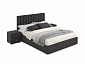 Мягкая кровать с тумбами Olivia 1600 шоколад с подъемным механизмом - фото №2