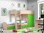 Двухъярусная кровать Golden Kids-2 (90х200), зеленый - миниатюра