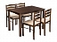 Starter (стол и 4 стула) oak / beige Обеденная группа, ткань - миниатюра