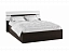 Кровать с настилом ДСП Гавана 140х200, белый глянец, без обивки - миниатюра