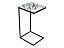 Геркулес белый мрамор Журнальный стол, металл - миниатюра