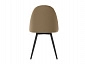 Комплект стульев Диор (2 шт), черный велюр бежевый - фото №7