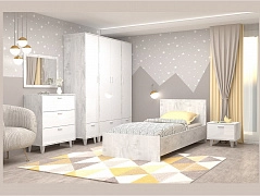 Модульная молодёжная ЭГО 2 (Бетон Светлый/Камень Темный) - фото №1, mdm1205253229