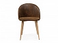 Aldo dark brown / wood Стул на металлокаркасе - фото №4